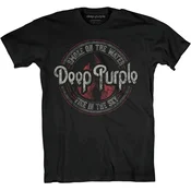 Deep Purple Majica Smoke Circle Unisex Black 2XL