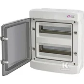 ETI Nadometna razdelilna omarica ECH-24PT-s 24 modulov prozorna vrata IP65 1500V DC PV