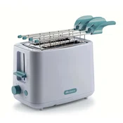 Ariete AR157WHBL QUBI, Toster, Za 2 parceta, 640-760W, Belo-plavi, 157