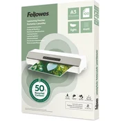 Laminacijska folija, 80 mikronov, A3, mat, 100 kosov, FELLOWES Light, 100 kosov