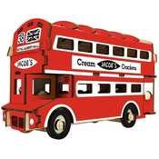 Woodcraft Lesena 3D sestavljanka Doubledecker