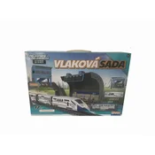 Alltoys Vlakovna garnitura 244 cm z lučkami, 17-delna