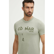Majica kratkih rukava Colmar za muškarce, boja: zelena, s tiskom