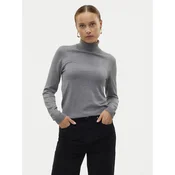 VERO MODA Pulover VMIris  temno siva