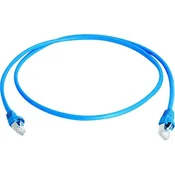 Telegärtner RJ45 omrežni priključni kabel CAT 6A S/FTP 25 m modre barve z zaščito pred gorenjem, brez halogena Telegärtner
