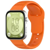 Silikonski pas Techsuit W050 za Huawei Watch Fit 3/Fit 4/Fit 4 Pro/Fit 5/Fit 5 Pro - oranžen