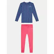 Viking Termalno donje rublje Nino Kids Set 500/21/6590/46 Tamnoplava Skinny Fit