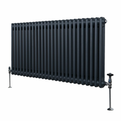 MONSTER Tradicionalni radiator z 2 stolpcema - 600 x 1192 mm - antracitno siva, (21569791)