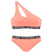 Elbsand Bikini  pastelno oranžna / črna