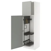METOD Visoki element-ostava, bela/Havstorp svetlosiva, 60x60x200 cm