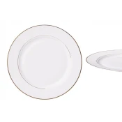 shumee Ambition okrogel krožnik iz belega porcelana 27 cm