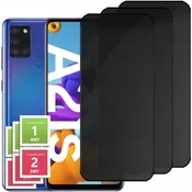 3x kaljeno steklo proti vohunjenju za Samsung Galaxy A21S zaščitno proti vohunjenju