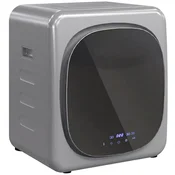 Homestar Kondenzacijski sušilnik 4 kg s pametnim načinom 800 W Kompakten sušilnik z bobnom iz nerjavečega jekla Srebrn
