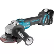 Akumulatorska ugaona brusilica Makita DGA504RTJ; 18V 2x5,0 Ah; 125mm