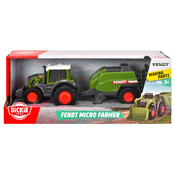 Dickie traktor Fendt s prikolico 18 cm , 3 sort