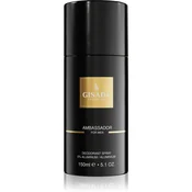 Gisada Ambassador deodorant v pršilu brez aluminija za moške 150 ml