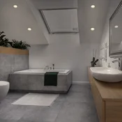 OSRAM LED-vgradna svetilka ESSENTIAL, bela, O 9,7 cm, IP44, komplet 3 kosov - Kopalnica - Kovina