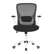 Songmics Pisarna stol 64x64x99-107 cm Bela