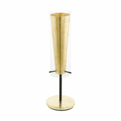 EGLO 97654 | Pinto_Gold Eglo stolna svjetiljka 50cm sa prekidačem na kablu 1x E27