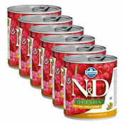 Farmina N&D dog Quinoa Quail & Coconut 6x285 g, 5+1 GRATIS