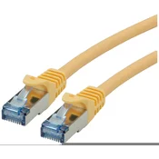 ROLINE Roline 21.15.2826 RJ45 omrežni kabel\, Patch kabel CAT 6a S/FTP 7.50 m rumena 1 kos, (20420464)