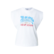 JOOP! Jeans Majica Tosha  modra / bela