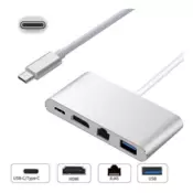 Adapter Type C ns RJ45 LAN HDMI USB 3.0 4 u 1 JWD-TC08