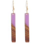 Uhani Wow Resin-Vijolična KP32696