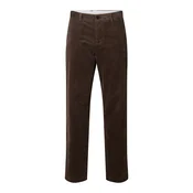 SELECTED Hlače SLM196-STRAIGHT LUKE temno rjava