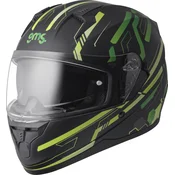 Full face helmet GMS HEXAGO graphic green L