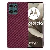 Ochranný ovitek s karbonskim vzorcem za Motorola Edge 50 - Rdeča KP36969