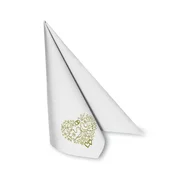 Servieta (PAP-Airlaid FSC Mix) PREMIUM Poroka 40 x 40 cm [50 kosov]