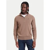 G-Star Pulover Refined D30783-E813 Temno bež Regular Fit