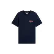 TOMMY HILFIGER Majica EMPIRE mornarska/temno oranžna