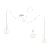 Luster na sajli MIROS 3xE27/60W/230V u obliku pauka, bela