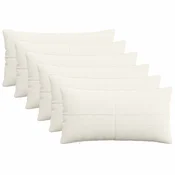 vidaXL Prevleka za blazino 6 pcs ALMELO Krem 40 x 70 cm korduroy