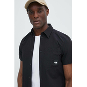Košulja The North Face M Murray Button Shirt za muškarce, boja: crna, regular, s klasicnim ovratnikom, NF0A879PJK31
