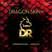 DR Strings Dragon Skin+ Coated Steel 6-String Medium 30-125 Strune za 6 strunsko bas kitaro