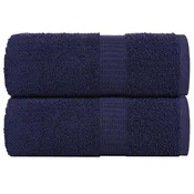 Vidaxl Brisače za goste FROGN 2 kosa temno modre 30x50 cm 360 g/m2