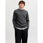 JACK & JONES Pulover JWHMILANO pegasto siva