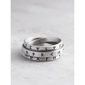 REYTEL Prstan RUNES - AMULETS srebrna