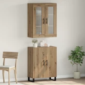 Highboard 2 pcs hrast artisan Konstruirano drvo