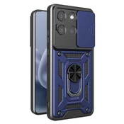 GS Oklepni ovitek za Motorola Moto G77 / G67, CamShield Slide, moder