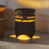 STAR TRADING LED solarna luč Marron, višina 25 cm, rjava, kovinska, USB-C - Sodobni - Kovina