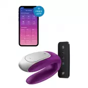 Vibrator za parove aplikacija | Satisfyer Double Fun Violet