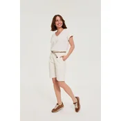 Ženske kratke hlače Marisse OFF WHITE