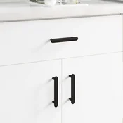 Drška za ormar 474 pcs Crna 121 x 16.6 x 28.3 mm Željezo