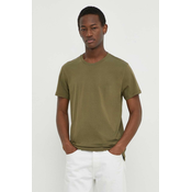 Pamucna majica Levis 2-pack za muškarce, boja: zelena, bez uzorka