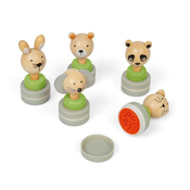 Bigjigs Toys Drvene tintne pecate Životinje 5 kom