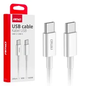 slomart AMiO polnilni kabel USB-C - USB-C, 60W, 200cm